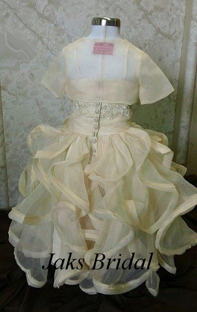 ruffle skirt flower girl dress